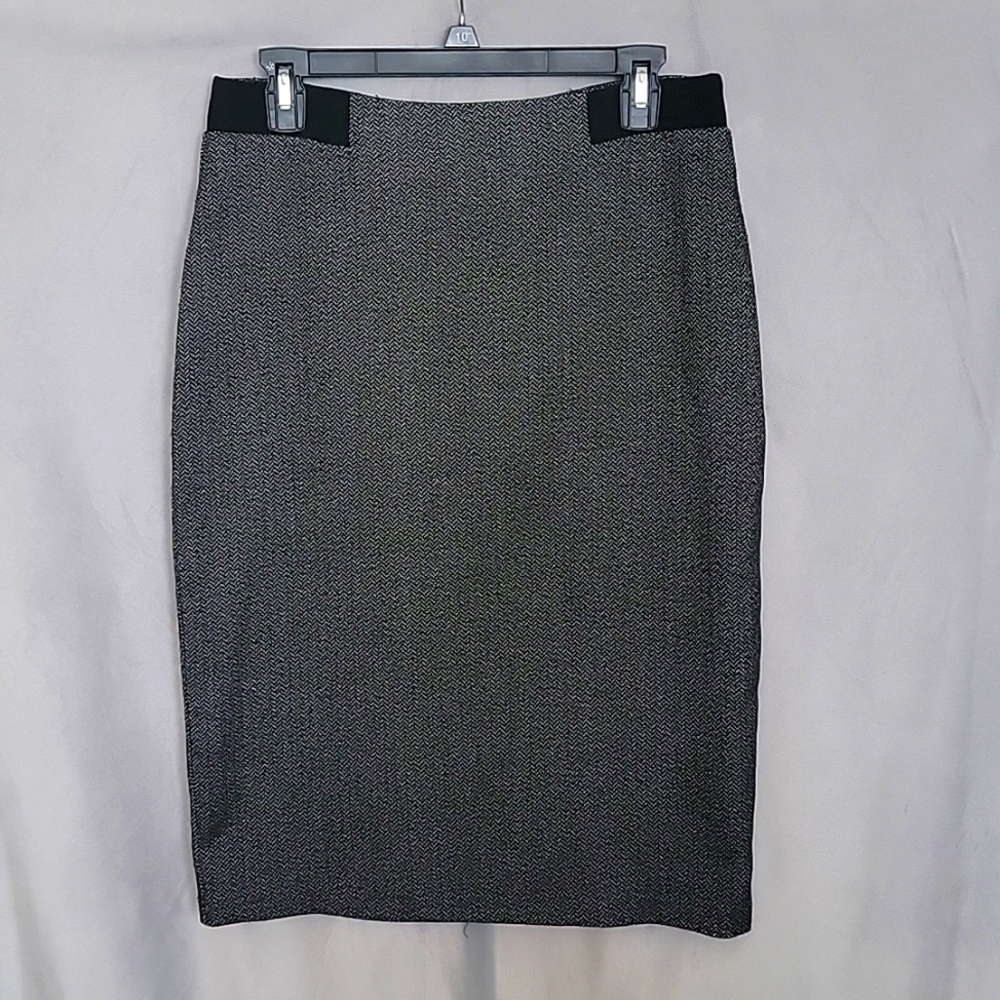 Womens Taylor Pencil Office Midi Skirt, Size 6/ EU36, Color Black/Grey, …